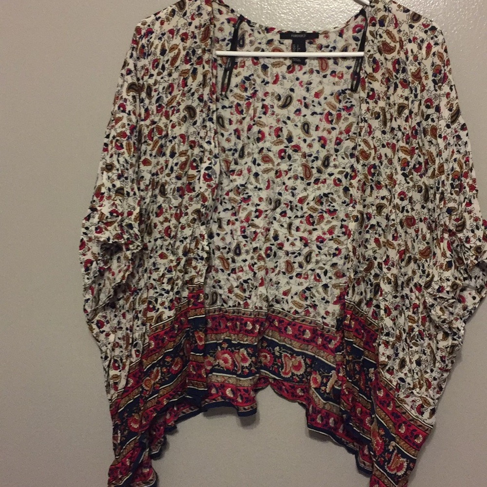 Open front blouse